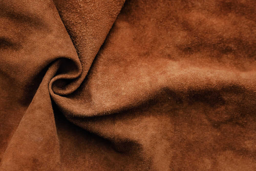 real brown suede texture