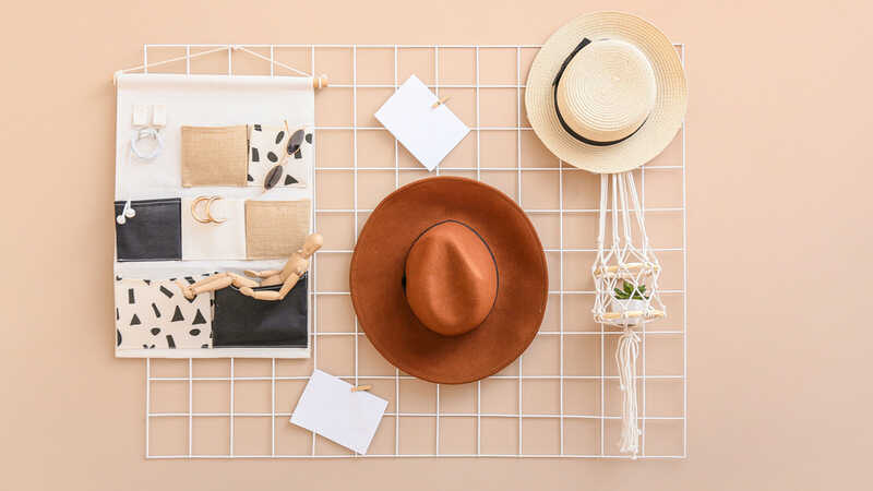 Moodboard with hats