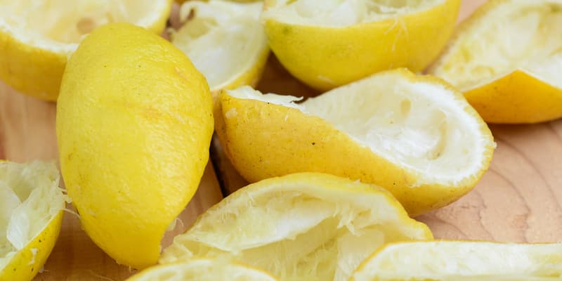 lemon peels