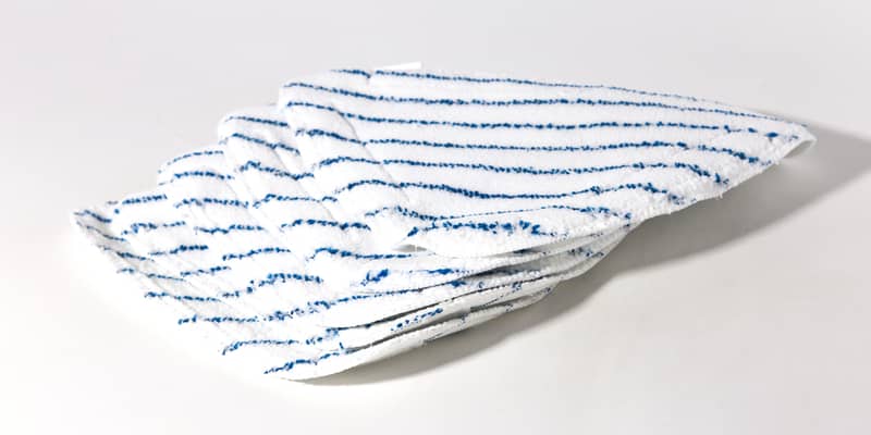 white and blue stripes steam mop pads