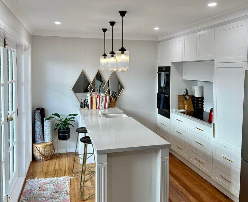 modern kitchen with benchtop