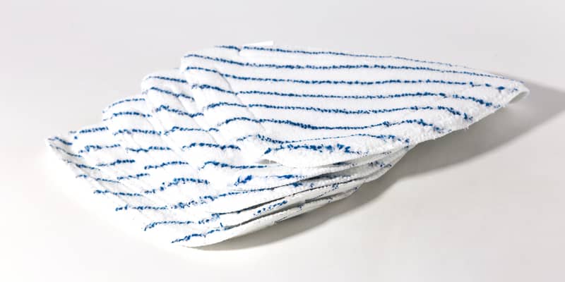 Microfiber Steam Mop Heads. White and Blue.