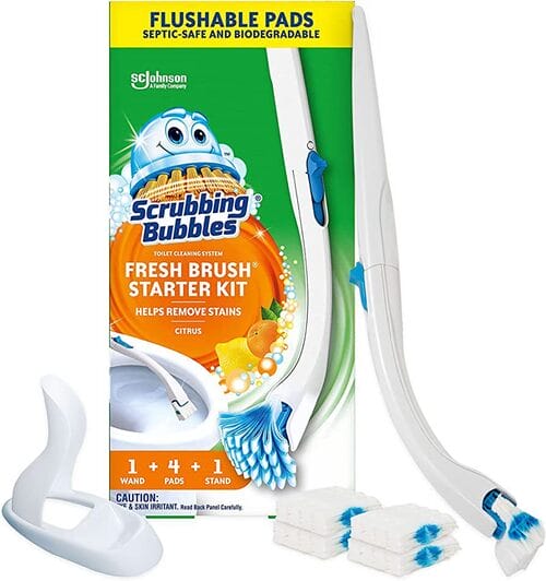 Scrubbing Bubbles toilet cleaning