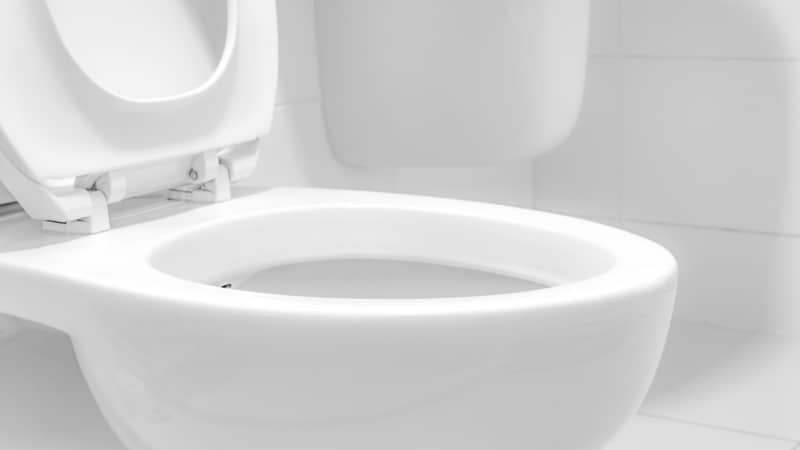 white toilet bowl