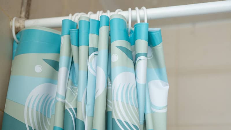 plastic shower curtain