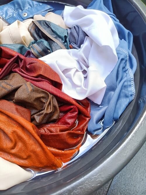 clothes soaking