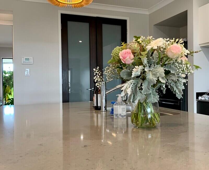 Dust free benchtop in a clean property