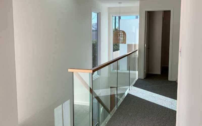 Newly cleaned hallway