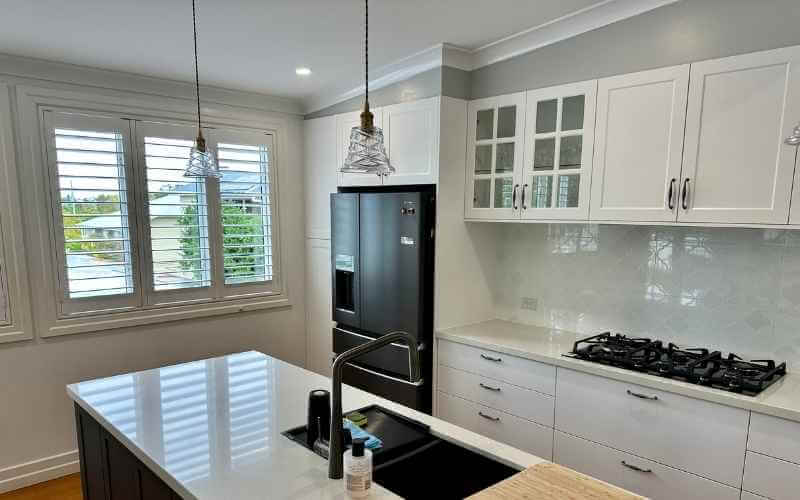 Clean modern kitchen interior