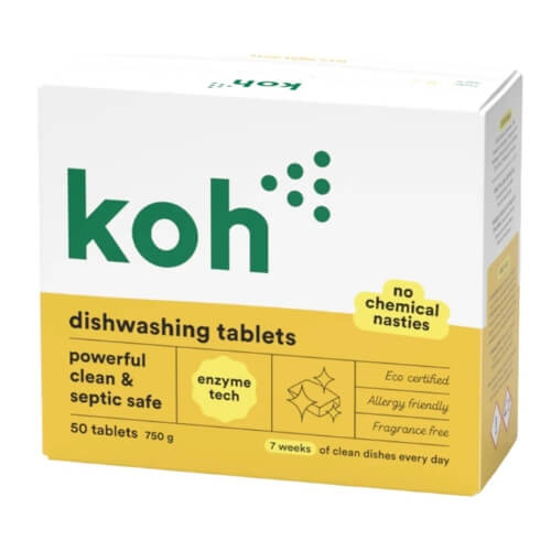 Septic-safe dishwasher tablets: Koh Dishwashing Tablets
