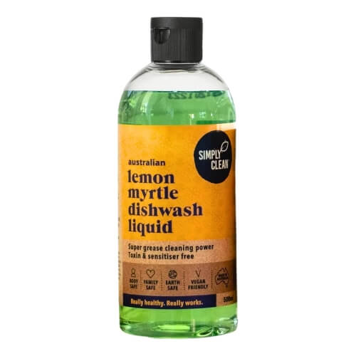 Septic-safe dishwashing liquid: SimplyClean Lemon Myrtle Dishwash Liquid