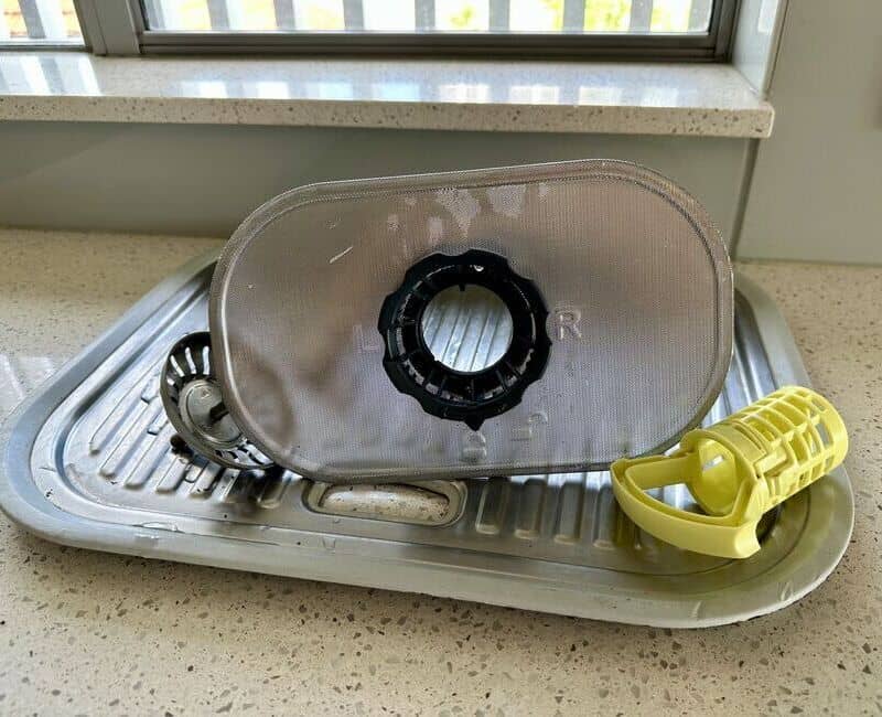 dishwasher filter and drain