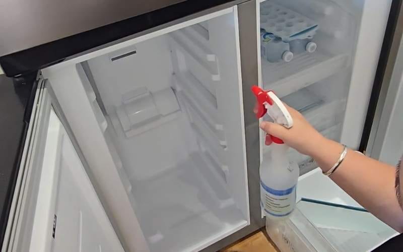 deep cleaning fridge
