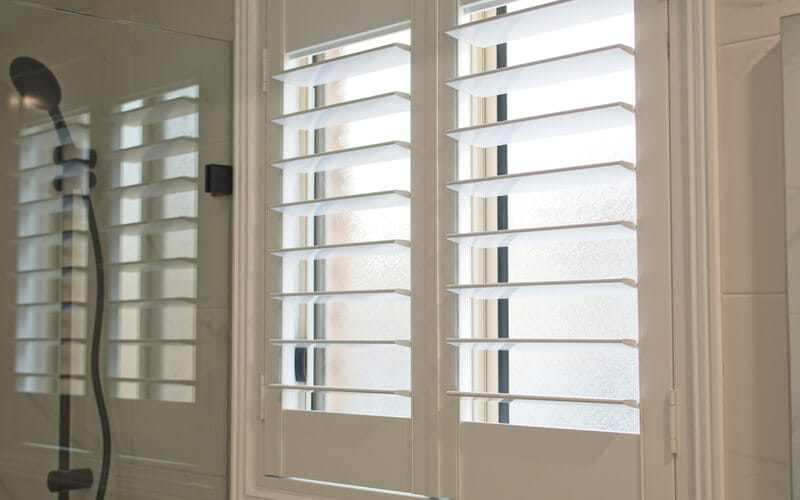 plantation shutters close up