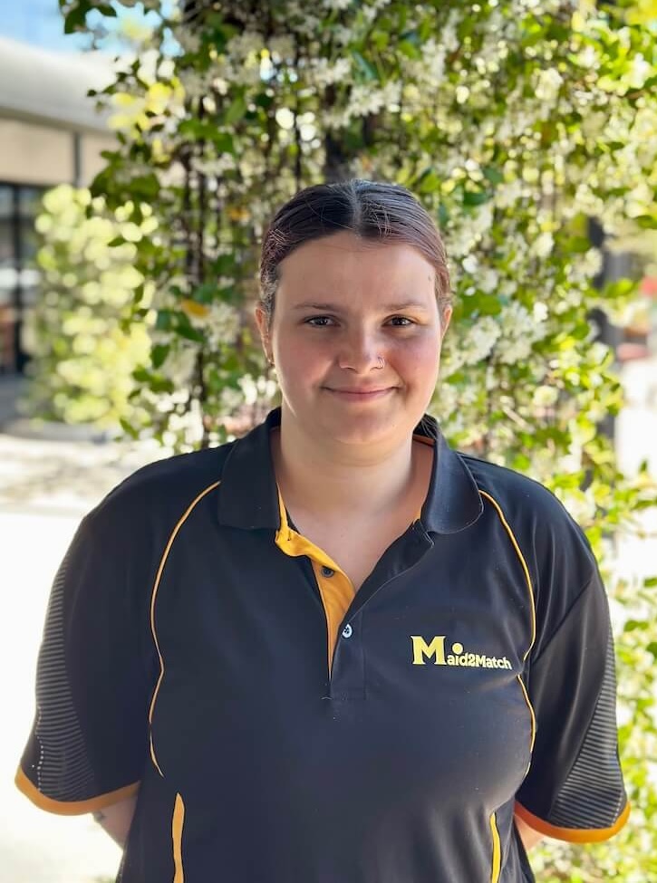Maid2Match Brisbane/Redlands Field Staff Trainer and professional cleaner, Brydie