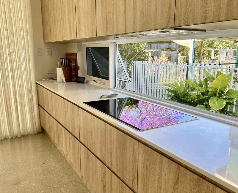 Kitchen area cleaned by a Maid2Match expert house cleaner